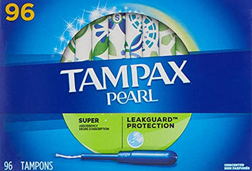 Tampax Pearl Unscented Super Absorbency Tampons, 96 Count TampaxAu supplements