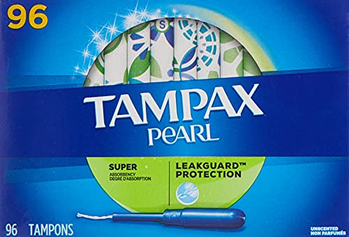 Tampax Pearl Unscented Super Absorbency Tampons, 96 Count TampaxAu supplements