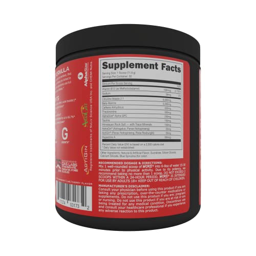 Bucked Up - Woke - HIGH STIM Pre Workout - Best Tasting - Focus Nootropic, Pump, Strength and Growth, 30 Servings (Rocket Pop) Bucked UpAu supplements
