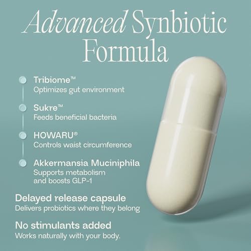 BIOMA GLP-1 Booster - Natural Appetite Control Supplement with Clinically Proven Probiotics, Prebiotics & Postbiotics - Support Weight Management & Satiety, (60 Capsules - 30 Day Supply) BIOMAAu supplements