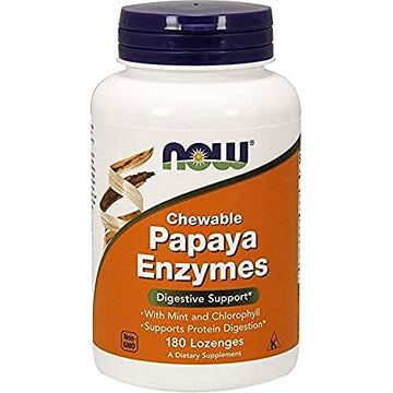 NOW FOODS Papaya Enzyme Chewable, 180 Count NOW FOODSAu supplements