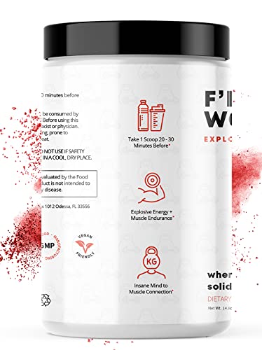 F'ing Workout - Explosive Pre-Workout Supplement (Sour Peach Rings) F'ingAu supplements