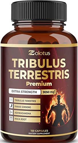Tribulus Terrestris Supplement for Men & Women, 9050mg Per Capsule, 5-Month Supply ZolotusUS supplements