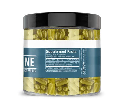 Earthborn Elements Berberine 200 Capsules, Pure & Undiluted, No Additives Earthborn ElementsUS supplements