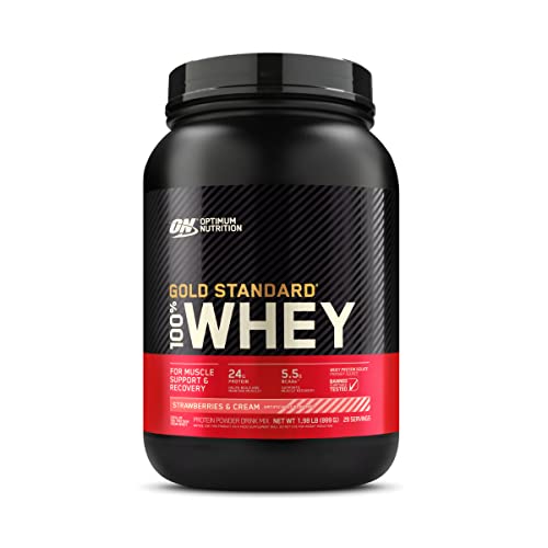 Optimum Nutrition Gold Standard 100% Whey Protein Powder, Strawberries & Cream Optimum NutritionUS supplements