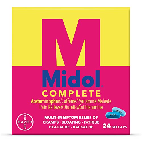 Midol Complete Gelcaps 24ct: Midol Complete Menstrual Pain Relief Gelcaps with Acetaminophen MidolAu supplements