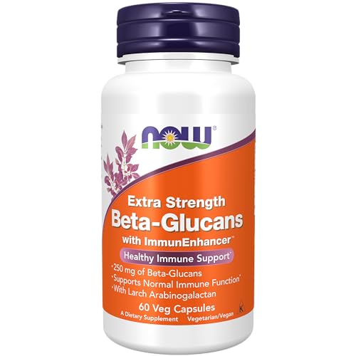 NOW Supplements, Beta-Glucans with ImmunEnhancer with Larch Arabinogalactan NOWAu supplements