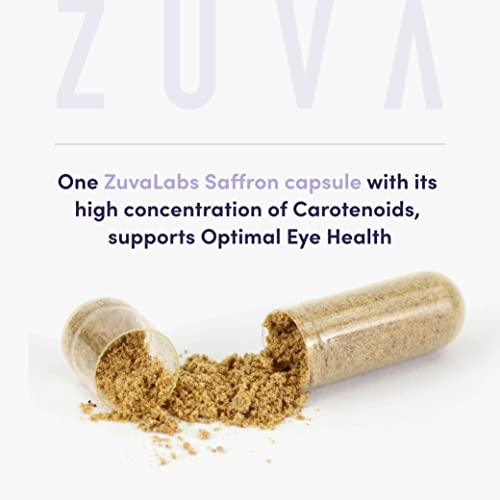 Saffron Supplements - 100% Pure Saffron Extract Mood Enhancer for Women and Men ZuvaLabsUS supplements