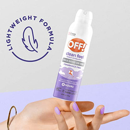 OFF! Clean Feel Insect Repellent Aerosol with 20% Picaridin, Bug Spray OFF!US supplements