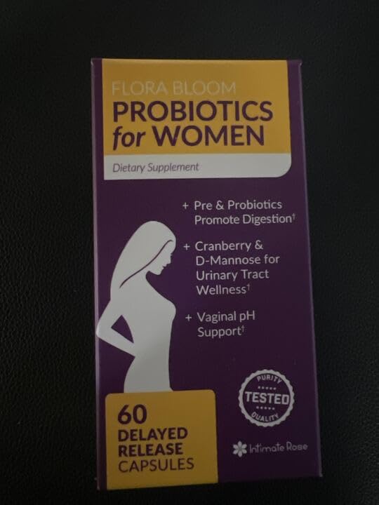 Intimate Rose Combo Pack! Flora Bloom Probiotics for Women (One Bottle) and Boric Balance Boric Acid Intimate RoseAu supplements