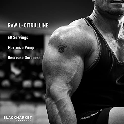 BlackMarket RAW L-Citrulline - Workout Powder Drink Mix for Men & Women, Improve Blood BlackMarketUS supplements