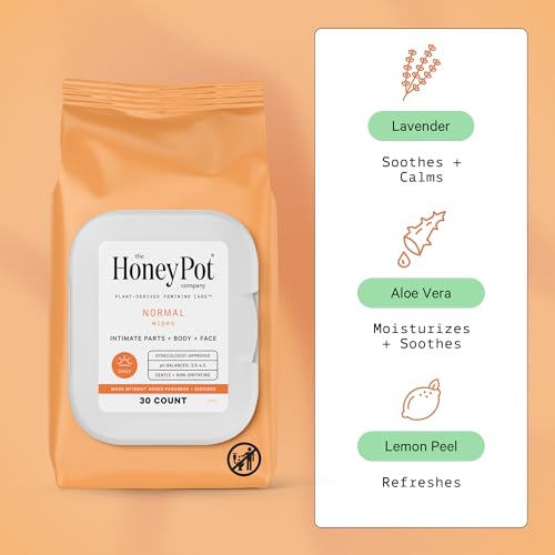 The Honey Pot Company - Feminine Wipes - Daily PH Balancing, Fragrance & Sulfate Free Wipes The Honey Pot CompanyAu supplements