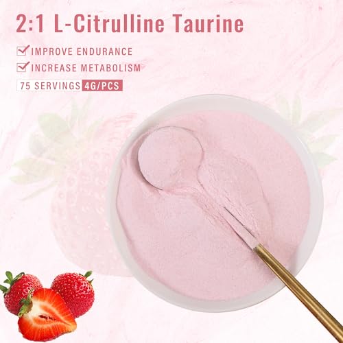 SEDDS Strawberry-Flavored L-Citrulline Taurine 2:1, L Citrulline Powder, Unflavored Vegan SEDDSAu supplements