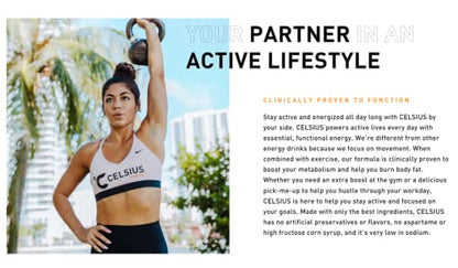 CELSIUS Energy Drink |Functional Essential Energy Drink Peach Vibe, Tropical and Arctic BETRULIGHTUS supplements