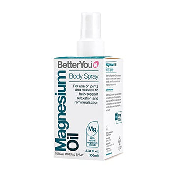 BetterYou Magnesium Oil Body Spray, Pure and Natural Source of Magnesium Chloride BetterYouUS supplements