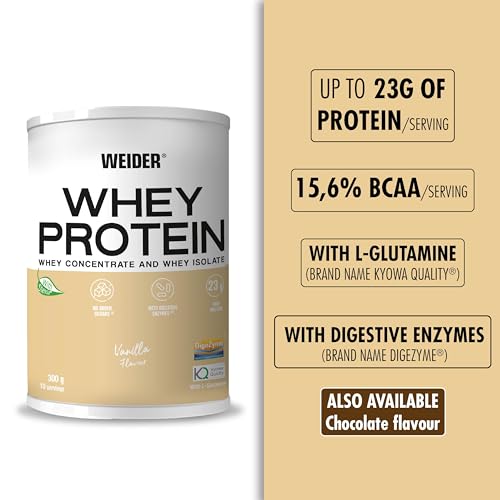 Weider Whey Protein (300g) Vanilla Flavour. Whey Protein from Concentrate and Isolate WeiderAu supplements