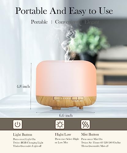 Aegci Aromatherapy Diffusers,300ml Air Humidifier with 7 Colors Light,Adjustable Brightness AegciAu supplements