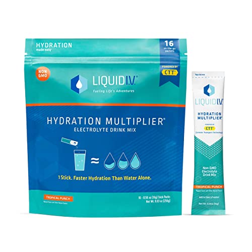 Liquid I.V. Hydration Multiplier - Tropical Punch - Hydration Powder Packets | Electrolyte Liquid I.V.US supplements