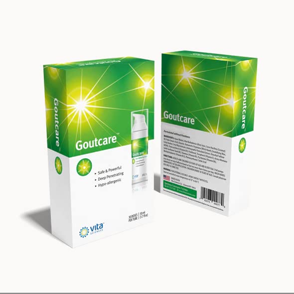Vita Sciences GoutCare Soothing Cream for Occasional Discomfort. Intensive Soothing Cream - Fast-Acting Topical Application for Comfort Where and When You Need It Most. Safe & Effective Vita SciencesAu supplements