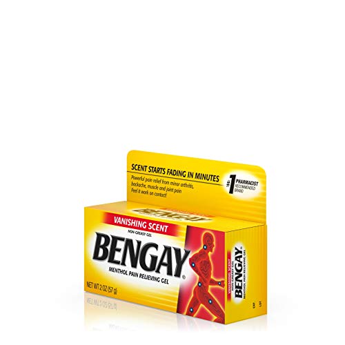 Vanishing Scent Bengay Relief Gel, Non-Greasy Topical Reliever with Cooling Menthol, 2 oz BengayAu supplements