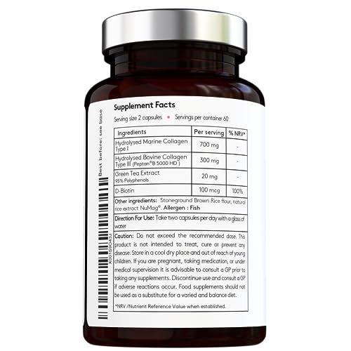 Advanced Collagen Complex - Hydrolised Marine Collagen (Type I) + Hydrolised Bovine Grass Vital HavenAu supplements