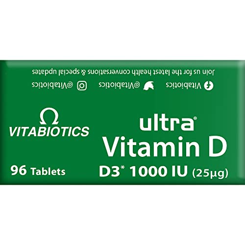 Vitabiotics Ultra Vitamin D Tablets 1000IU Optimum Level -96 count (Pack of 1) Vitabiotics UltraUS supplements