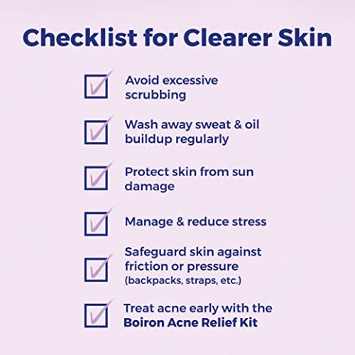 Boiron Acne Relief Kit for Blackheads, Oily Skins, Whiteheads on The Face and Body - 3 Count (240 Pellets) BoironAu supplements