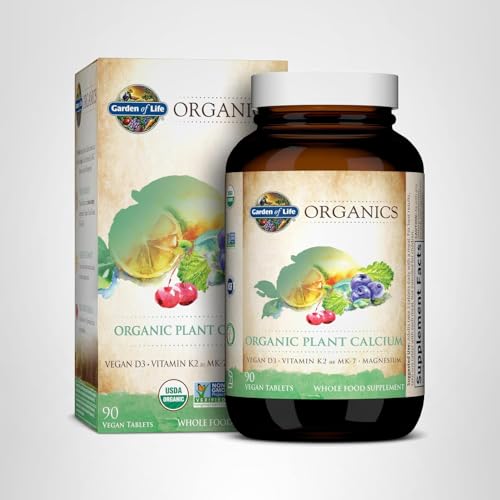 Garden of Life Calcium Supplement with Magnesium & Organic Vitamin D3 K2, Made from Whole Foods, Gluten-Free, 90 Count Garden of LifeAu supplements