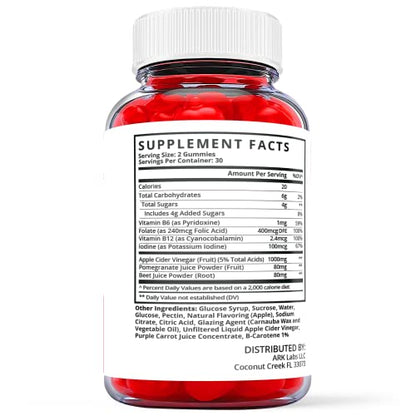 Ark Labs (3 Pack) Refit Keto Gummies - Official Formula Vegan - Refit Keto ACV Gummies Ark LabsUS supplements