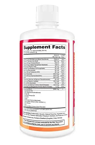 ENP Liquid Multi-Vitamin with Joint Support for Adults | Multivitamin for Women & Men | Plus Glucosamine with MSM | 32 oz | ENPAu supplements