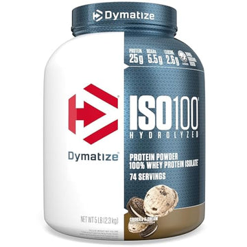 Dymatize ISO100 Hydrolyzed Protein Powder, 100% Whey Isolate Protein, 25g of Protein DymatizeUS supplements
