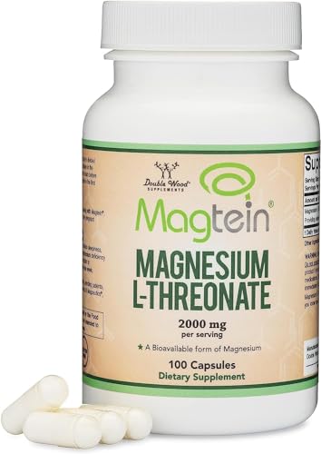 Magnesium L Threonate Capsules (Magtein) – High Absorption Supplement – Bioavailable Double Wood SupplementsUS supplements
