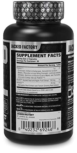 Jacked Factory N.O. XT Nitric Oxide Supplement, Build-XT Muscle Builder, & Androsurge Jacked FactoryUS supplements