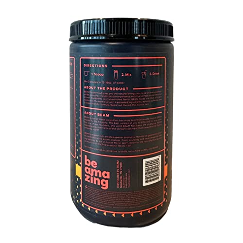 BEAM Pre-Workout Powder | Vegan Energy Booster Powdered Drink with All-Natural BEAMAu supplements