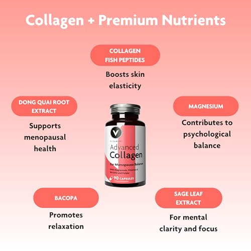 Premium Advanced Collagen Capsules for Menopause and Perimenopause V VitaminiAu supplements