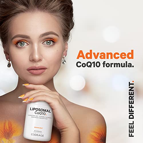 Codeage Liposomal CoQ10 Supplement - Vitamin E Isomers Tocopherols - 125mg Coenzy CodeageUS supplements