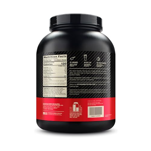 Optimum Nutrition Gold Standard 100% Whey Protein Powder, Cookies & Cream, 5 Pound Optimum NutritionUS supplements