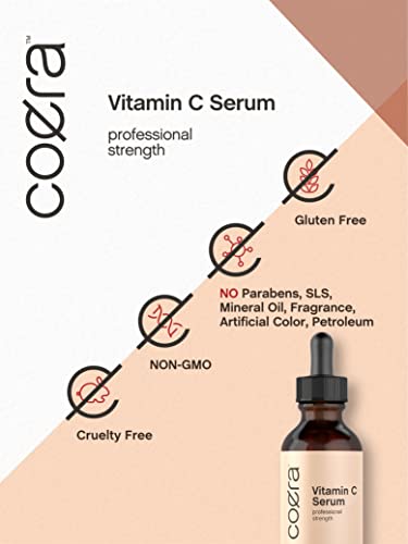 Vitamin C Serum for Face | 2 oz | Brightening Serum for Dark Spots | Paraben & SLS Free CoeraUS supplements