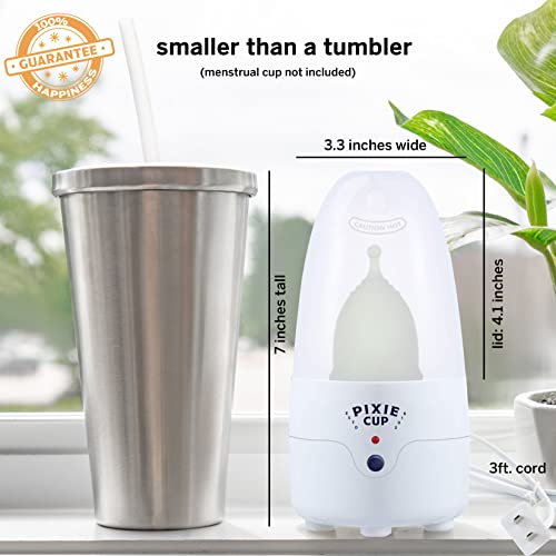 Pixie Menstrual Cup & Disc Steamer Sterilizer - Ranked 1 for The Best Steamer - Kills 99.9% of Germs Pixie CupAu supplements