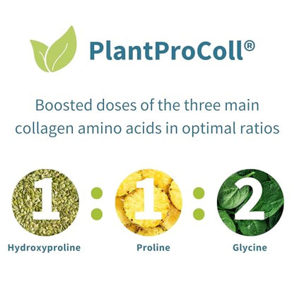 Vegan Collagen Powder, Natural Vanilla Flavour, Plant-Based Peptide Protein Supplement Igennus Healthcare NutritionUS supplements
