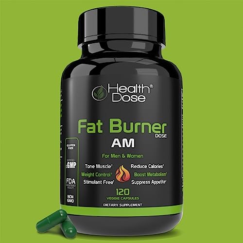 Health Dose Fat Burner AM. Weight Control & Metabolism Boost. For Active Lifestyles. Health DoseAu supplements