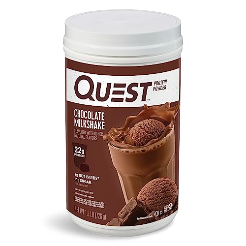 Quest Nutrition Chocolate Milkshake Protein Powder, 22g Protein, 2g Net Carbs, 1g Sugar Quest NutritionUS supplements