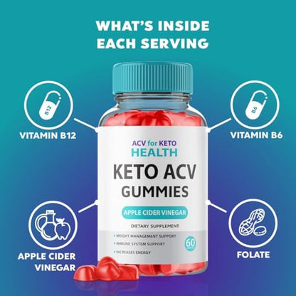 (3 Pack) ACV for Keto Health - Premium Apple Cider Vinegar Gummies – Natural Detox Hidden ElixirUS supplements