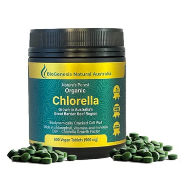 BioGenesis Chlorella Tablets, 600 Tablet Count (500mg) BiogenesisUS supplements