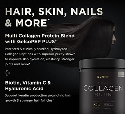 Super Collagen Burn - Premium Collagen Powder for Women Weight & Beauty w. Apple C Vinegar TERRA ELMNTUS supplements