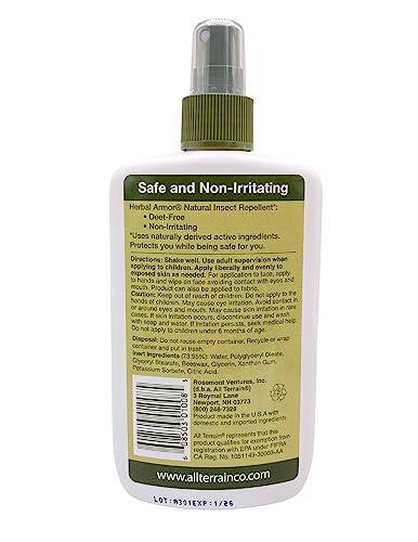 All Terrain Herbal Armor Natural Insect Repellent, DEET-FREE Pump Spray All TerrainAu supplements