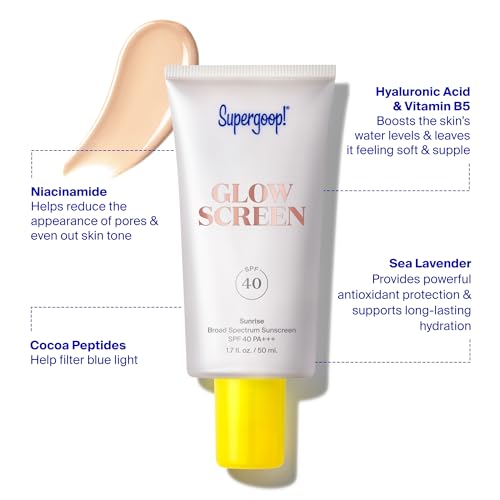 Supergoop! Glowscreen SPF 40 - Glowy Sunscreen Primer with Hyaluronic Acid Supergoop!Au supplements