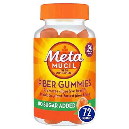 Metamucil Daily Fiber Gummies, Orange Flavored, No Sugar Added, 5g Prebiotic Plant MetamucilUS supplements