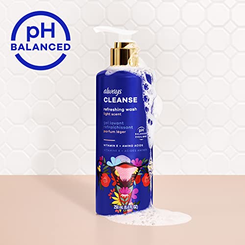 Always Cleanse Feminine Intimate Wash For Women, Ph Balanced For Skin, Lightly Scented AlwaysAu supplements