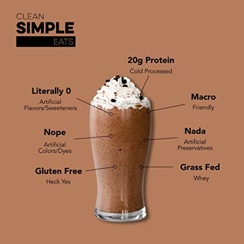 Clean Simple Eats Chocolate Brownie Batter Whey Protein Powder, Natural Sweetened Clean Simple EatsUS supplements